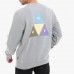 Sudadera HUF Prism Trail Crewneck Gris